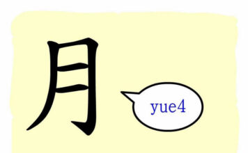 L’origine du caractère chinois 月 – Yuè – la lune L'origine du caractère chinois 月 - Yuè - la lune