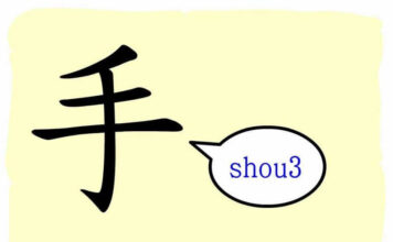 L’origine du caractère chinois 手 – shǒu – main L'origine du caractère chinois 手 - shǒu - main