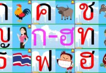alphabet thai 44 consonnes