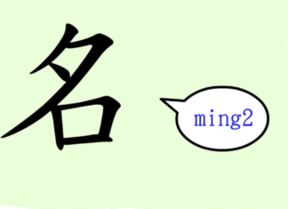 L'origine du caractère chinois 名 - míng - nom