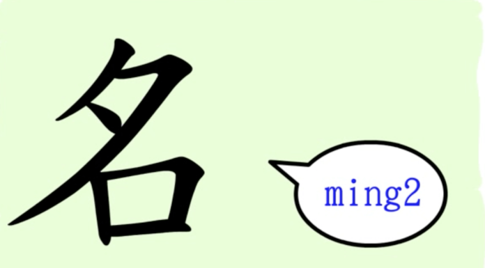 L’origine du caractère chinois 名 – míng – nom L'origine du caractère chinois 名 - míng - nom