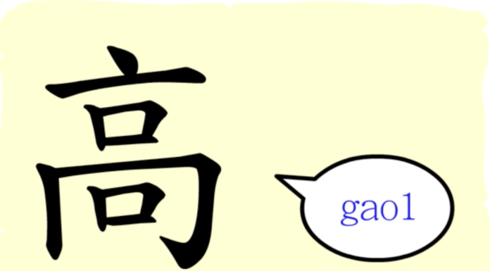 L’origine du caractère chinois 高 – gāo– haut