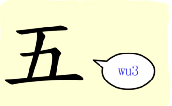 L’origine du caractère chinois 五 – wǔ – cinq L’origine du caractère chinois 五 – wǔ – cinq