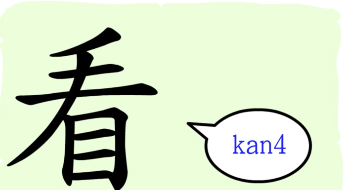 L’origine du caractère chinois 看 – kàn – voir