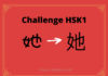 Test HSK1 – caractère chinois 她 – tā - elle