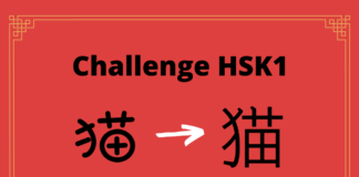 Test HSK1 – caractère chinois 猫 – māo - chat