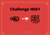 Test HSK1 - caractère chinois 哪 – nǎ – quel