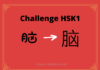 Test HSK1 - caractère chinois 脑 – nǎo – cerveau