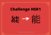 Test HSK1 - caractère chinois 能 – néng – pouvoir
