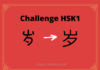 Test HSK1 - caractère chinois 岁 – suì – an