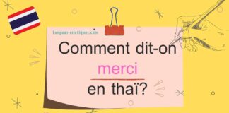 Comment dit-on merci en thaï ?