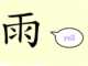L’origine du caractère chinois 雨 – yǔ – pluie L'origine du caractère chinois 雨 - yǔ - pluie