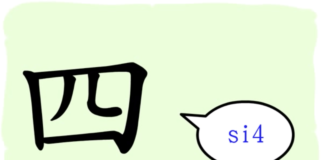 L'origine du caractère chinois 四 - sì - quatre