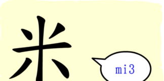 L'origine du caractère chinois 米 - mǐ - riz
