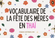 Vocabulaire de la fête des mères en thaï