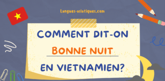 Comment dit-on bonne nuit en vietnamien ?