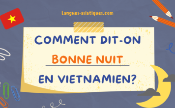 Comment dit-on bonne nuit en vietnamien ?