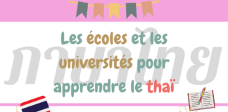 Les écoles et les universités pour apprendre le thaï