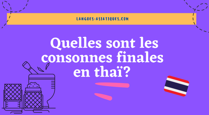 Quelles sont les consonnes finales en thaï?