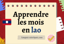 Apprendre les mois en lao