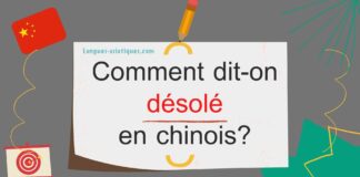 Comment dit-on désolé en chinois ?