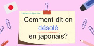 Comment dit-on désolé en japonais?