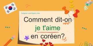 Comment dit-on je t’aime en coréen?