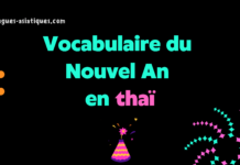 Vocabulaire du Nouvel An en thaï