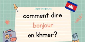 Comment dire bonjour en khmer ?