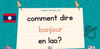 Comment dire bonjour en lao ?