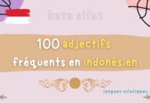 100 adjectifs fréquents en indonésien