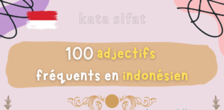 100 adjectifs fréquents en indonésien