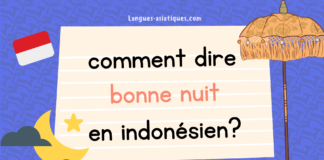 Comment dire bonne nuit en indonésien