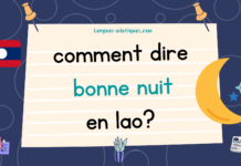 Comment dire bonne nuit en lao? Comment dire bonne nuit en lao ?