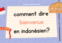 comment dire bienvenue en indonesien