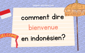 comment dire bienvenue en indonesien