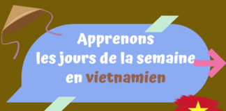 Apprenons les jours de la semaine en vietnamien