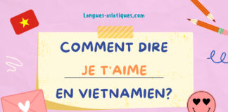 Comment dire je t’aime en vietnamien