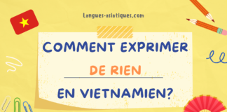 Comment exprimer de rien en vietnamien
