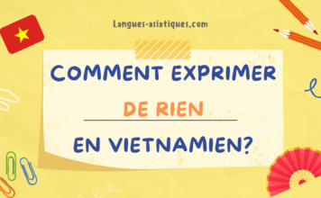 Comment exprimer de rien en vietnamien