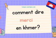 Comment dire merci en khmer Comment dire merci en khmer