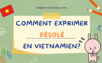 Comment exprimer désolé en vietnamien