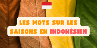 Les mots sur les saisons en Indonésien