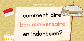 Comment dire joyeux anniversaire en indonésien