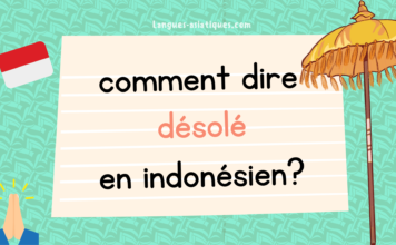 Comment dire désolé en indonésien Comment dire désolé en indonésien