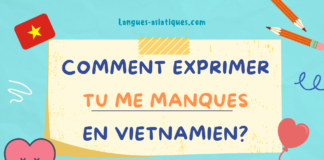 comment exprimer tu me manques en vietnamien