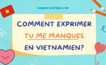 comment exprimer tu me manques en vietnamien