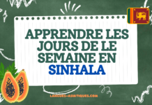 Apprendre les jours de la semaine en sinhala