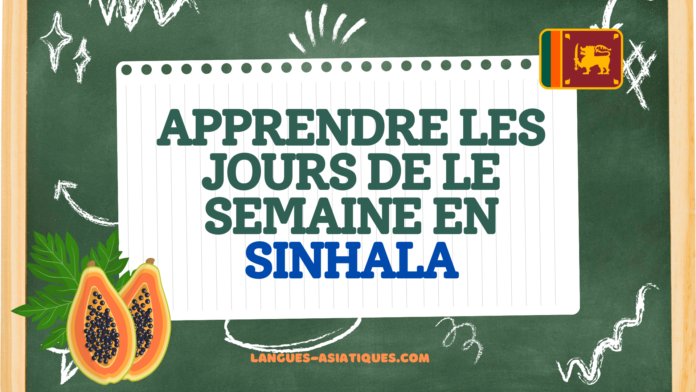 Apprendre les jours en la semaine en sinhala