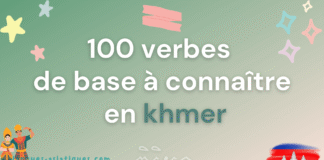 100 verbes de base à connaître en khmer